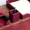 Dacasso Burgundy Bonded Leather Pencil Cup AG-5210 - alternate 7